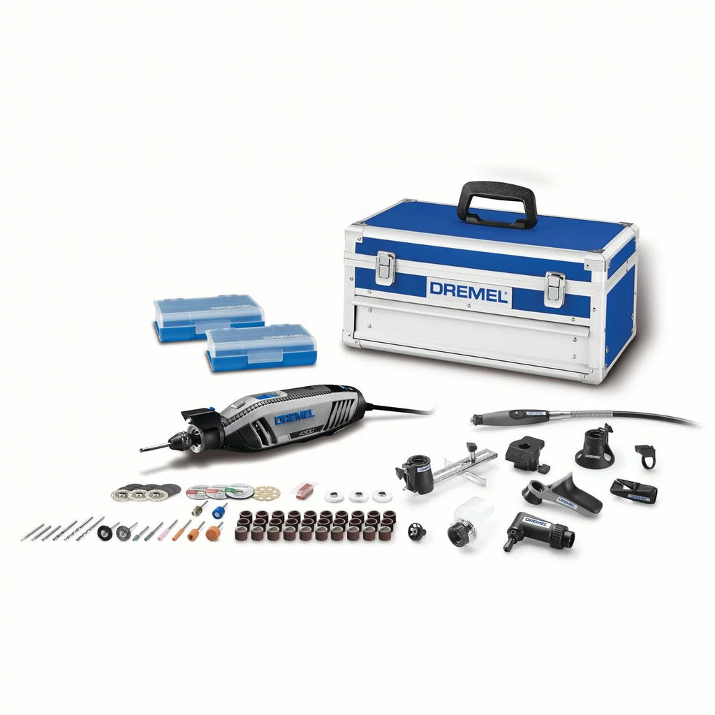 Corded Variable Speed Rotary Tool Kit with Flex Shaft and Hard Storage Case B9075