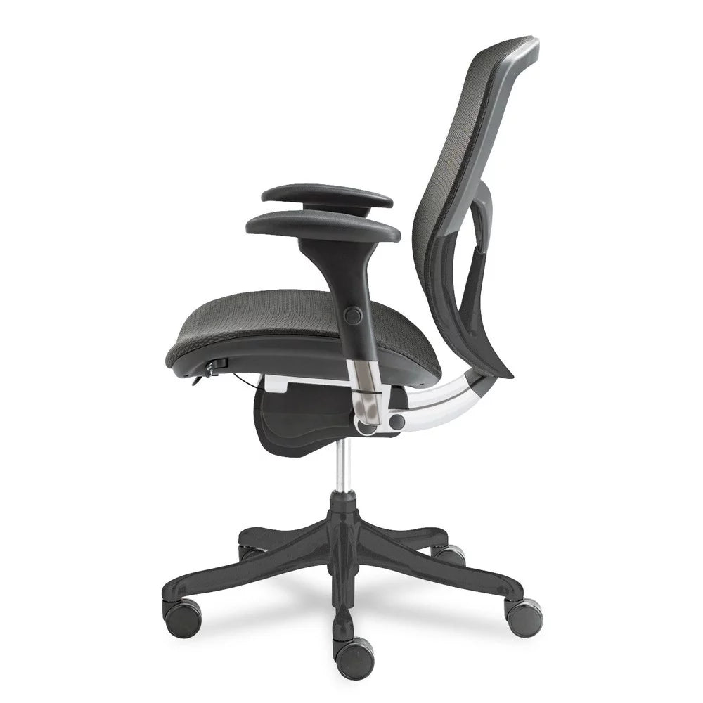 Black Ergonomic Mid-Back Mesh Chair I858662