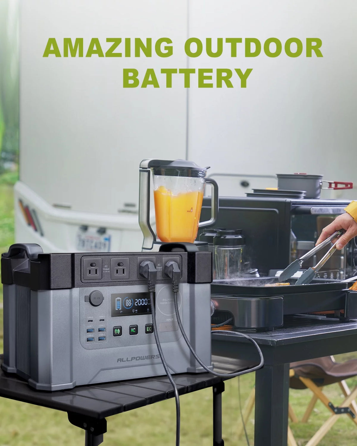 Portable Power Station 1500Wh 2000 Watts T876