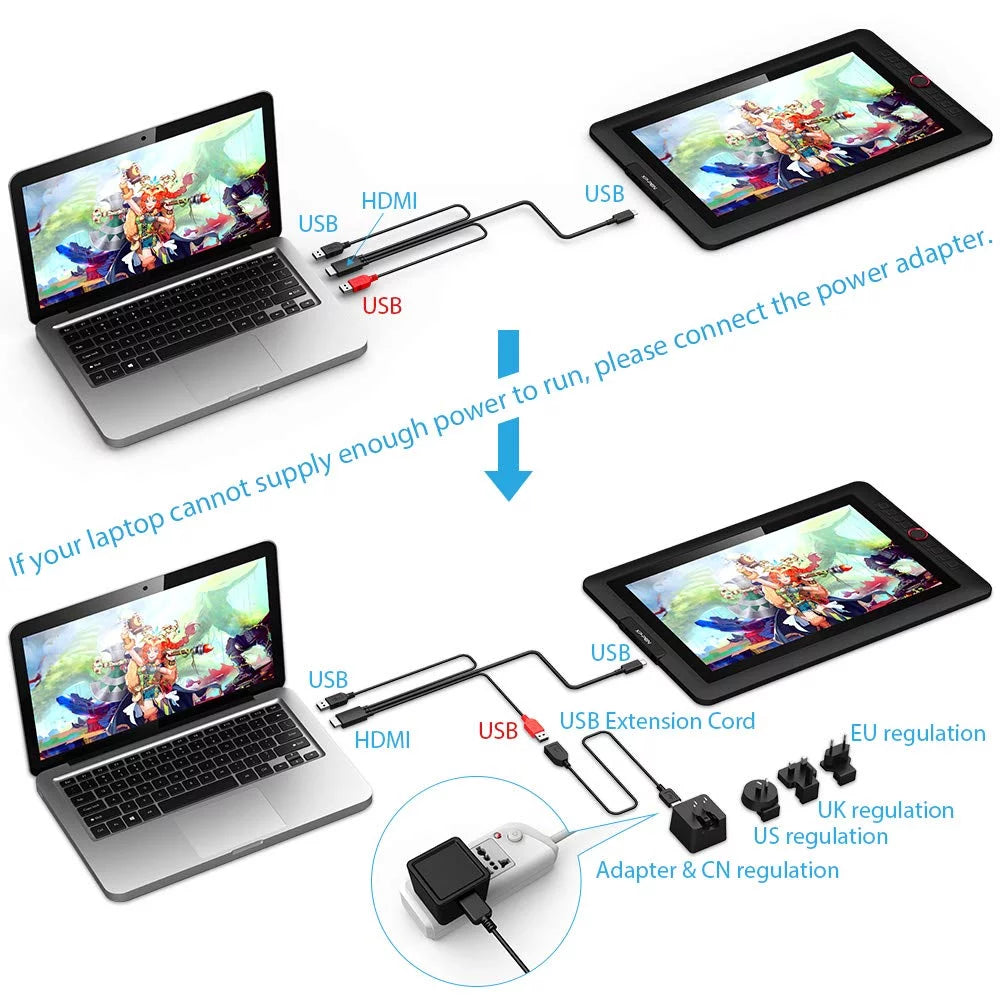 Graphics Drawing Tablet Pen Display with Tilt Function R89894