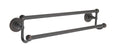 Brass Double Towel Bar 24x22 Pewter Z61370