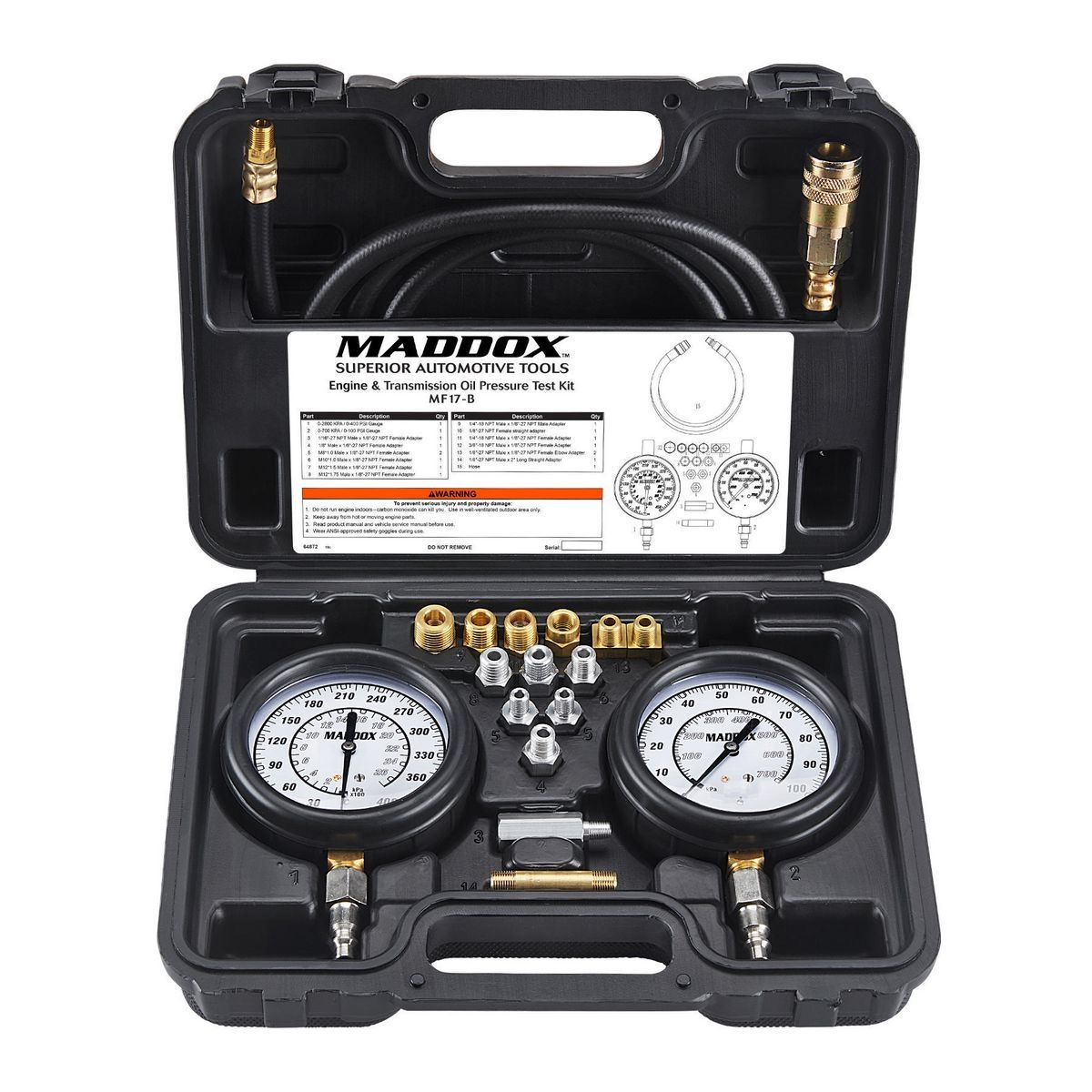Engine and Transmission Oil Pressure Test Kit D518294