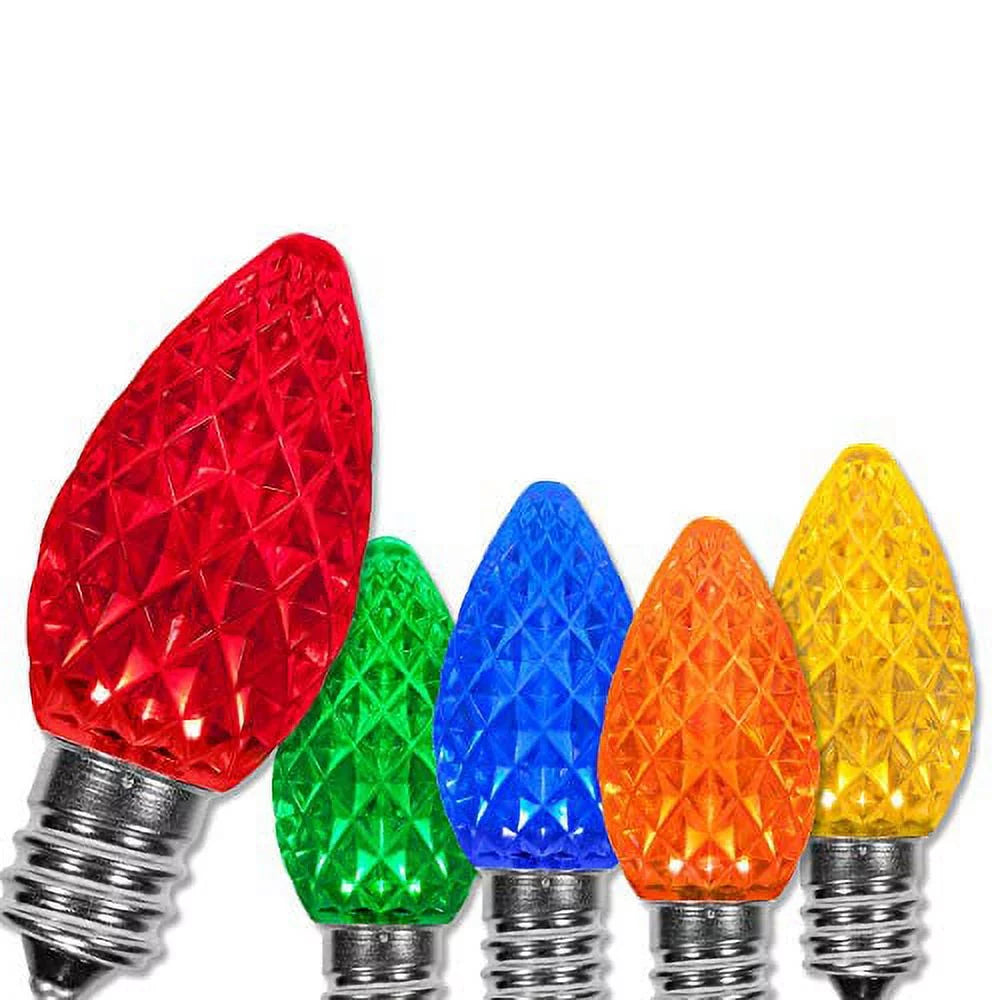Multicolor LED Christmas Lights Replacement Bulbs, Pack of 25 J298890