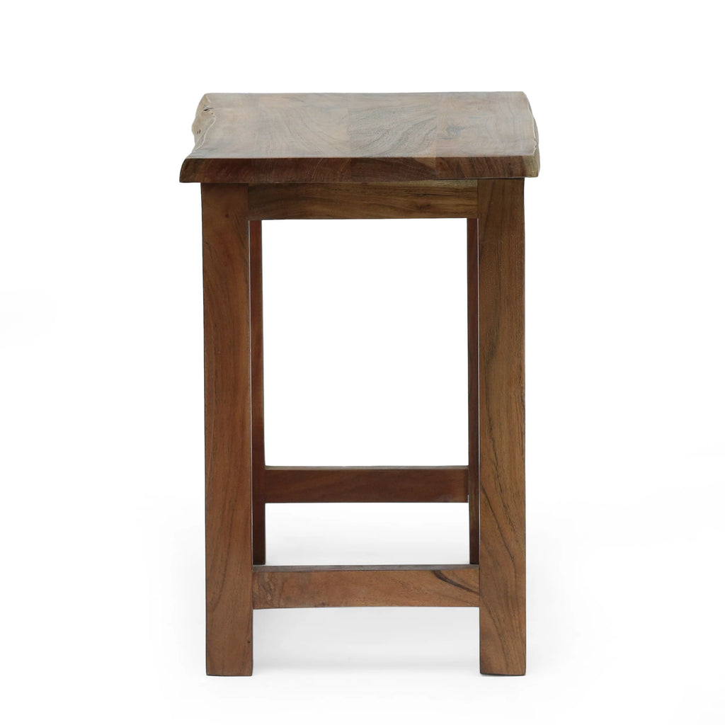Acacia Wood Nesting Coffee Table, 3 Piece, Walnut J9034