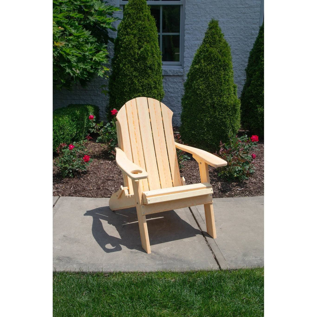 Weathered Wood Folding Adirondack Chair F56870