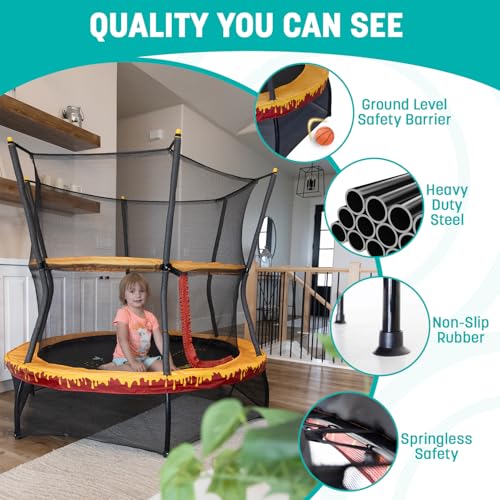 60" Mini Trampoline with Enclosure Net N193409