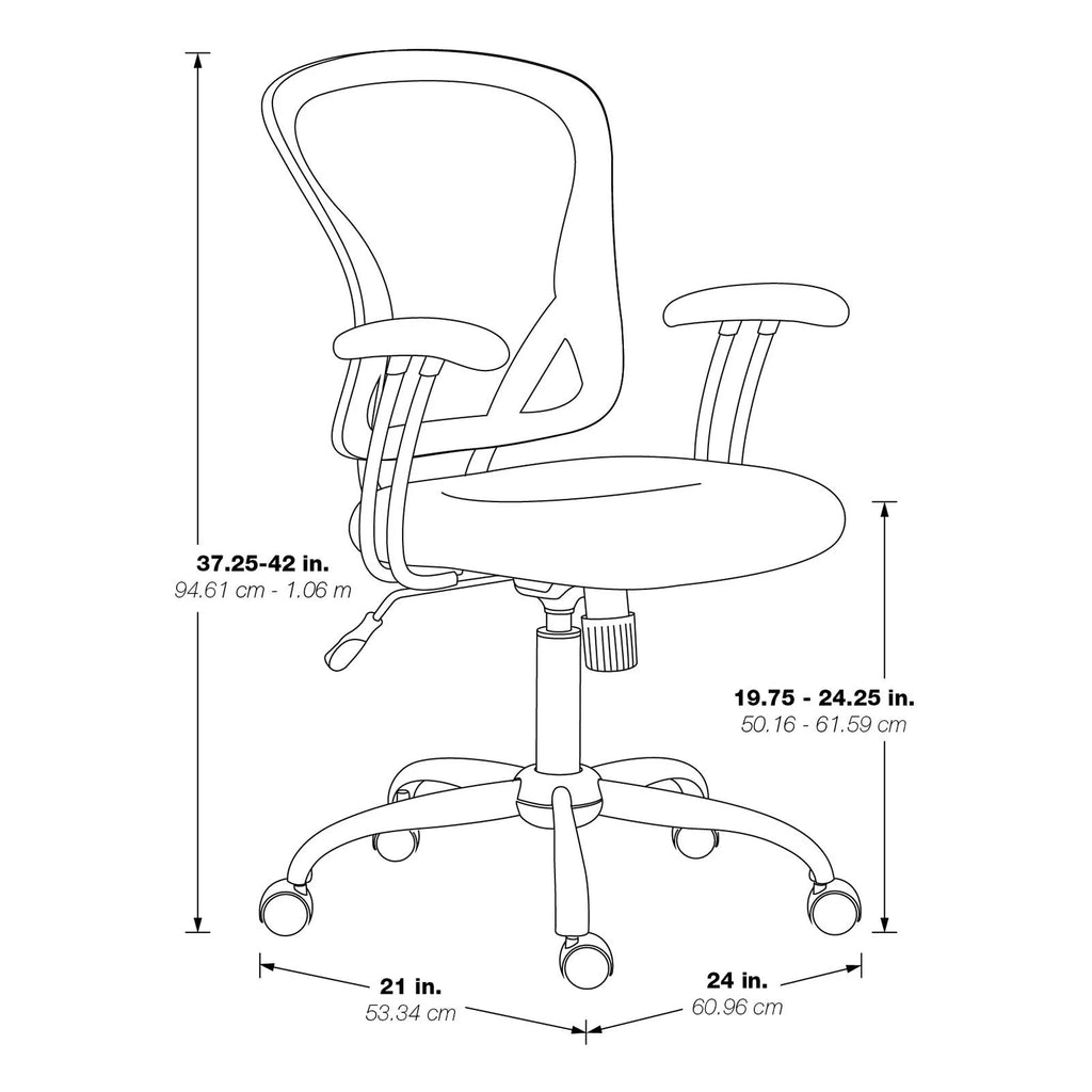Green Mesh Fabric Task Chair W876481