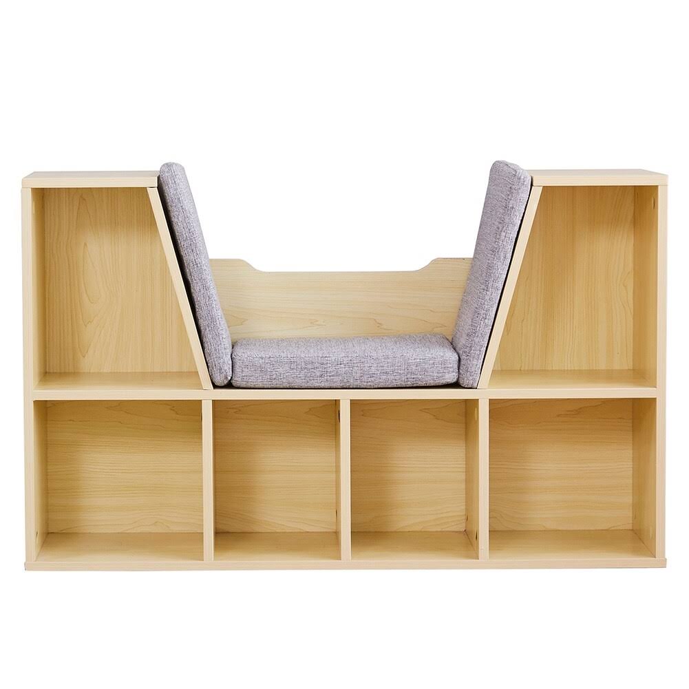 Modern 6-Cubby Kids Bookcase Wood K825296