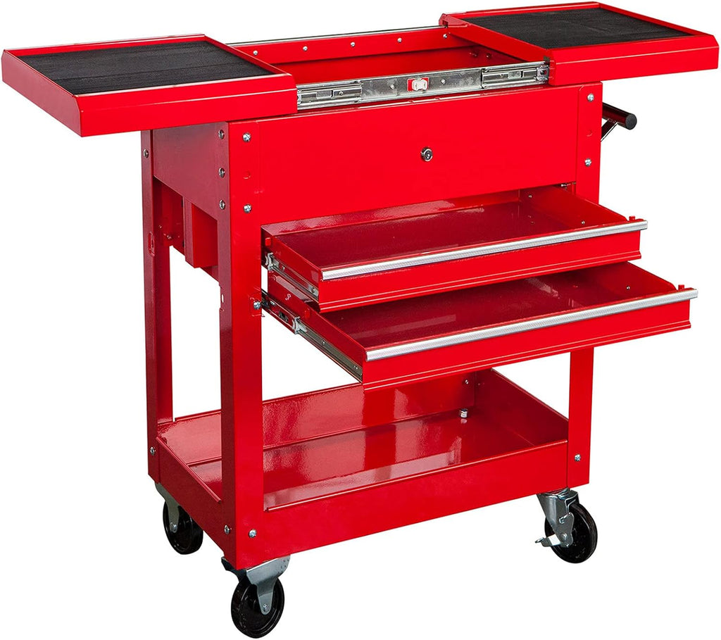 400 LBs Capacity 3 Shelf Steel Utility Cart M727