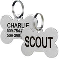 Stainless Steel Personalized Dog ID Tag W39382