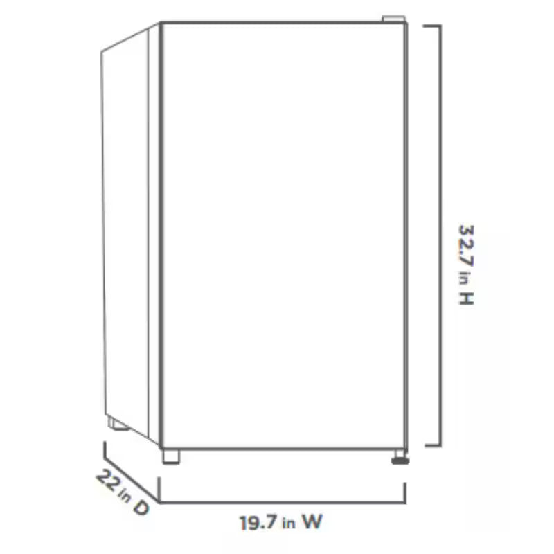 White 4.3 cu. ft. Mini Refrigerator K411365