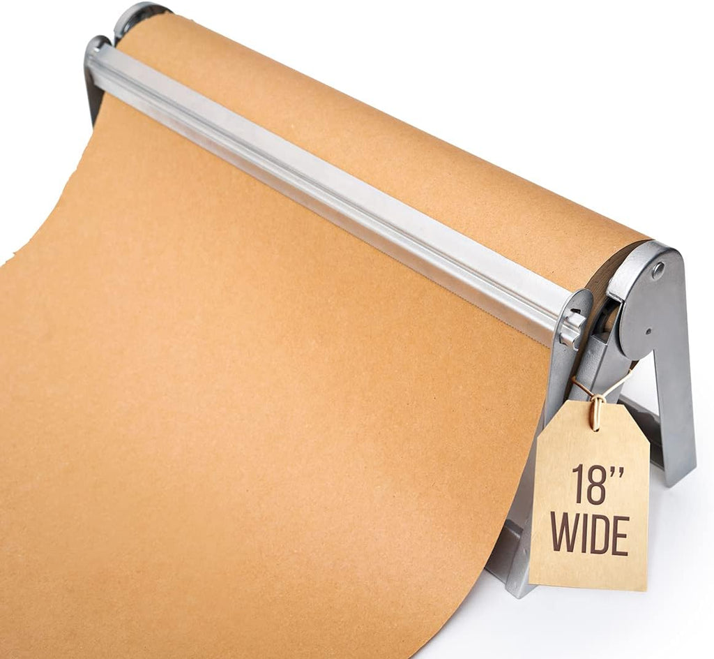 18" Wrapping Paper Roll Cutter Dispenser with Serrated Blade, Pack of 2 R85597
