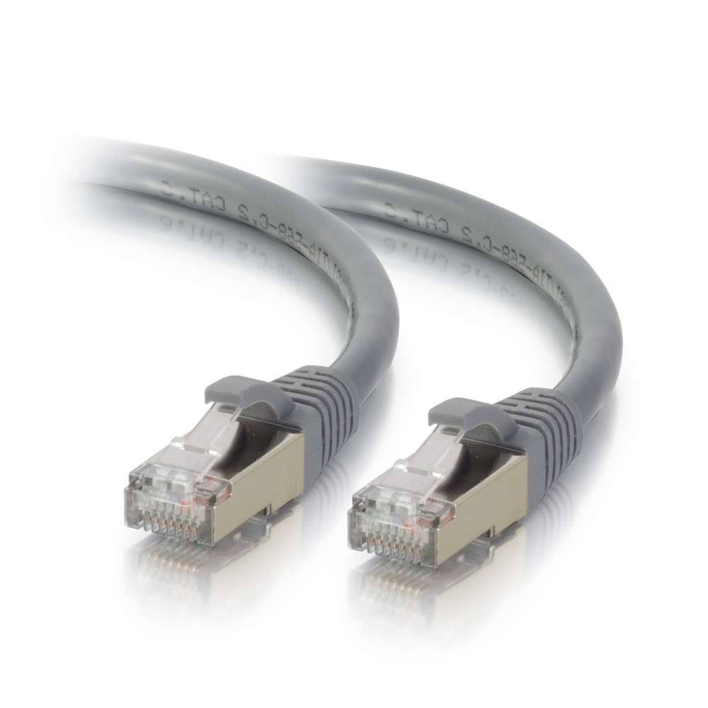 150ft Cat5e Molded Shielded (STP) Network Patch Cable Gray N69496