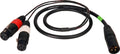 XLR Male to 2 XLR Female Cable Z5084