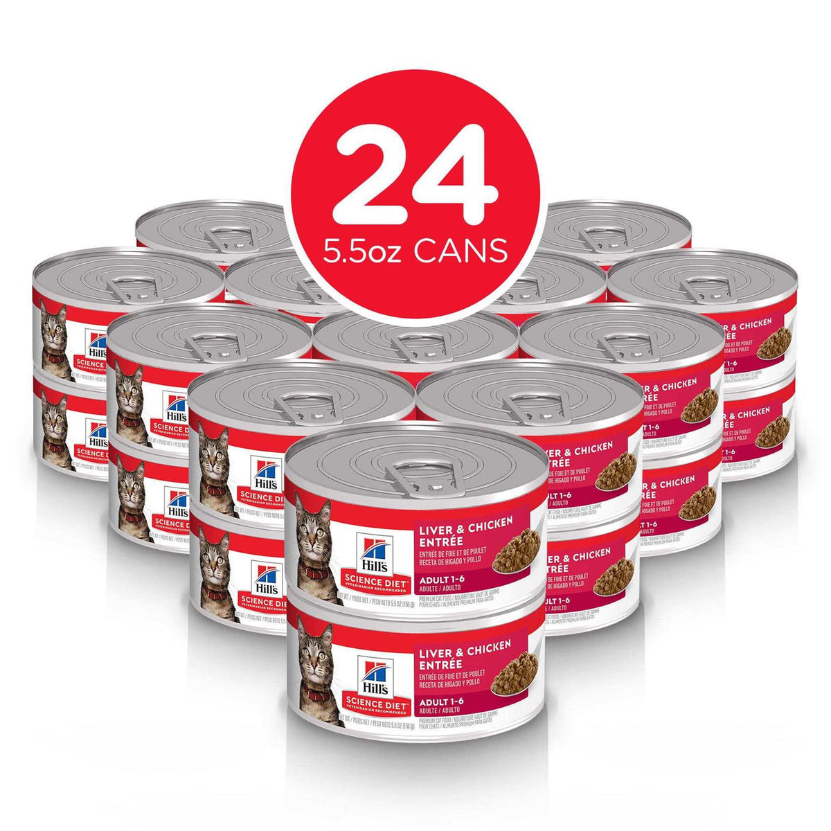 Adult Liver & Chicken Entree Canned Cat Food O25668
