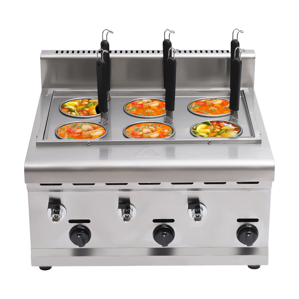 6 Basket Commercial Propane Gas Pasta Cooker C61531