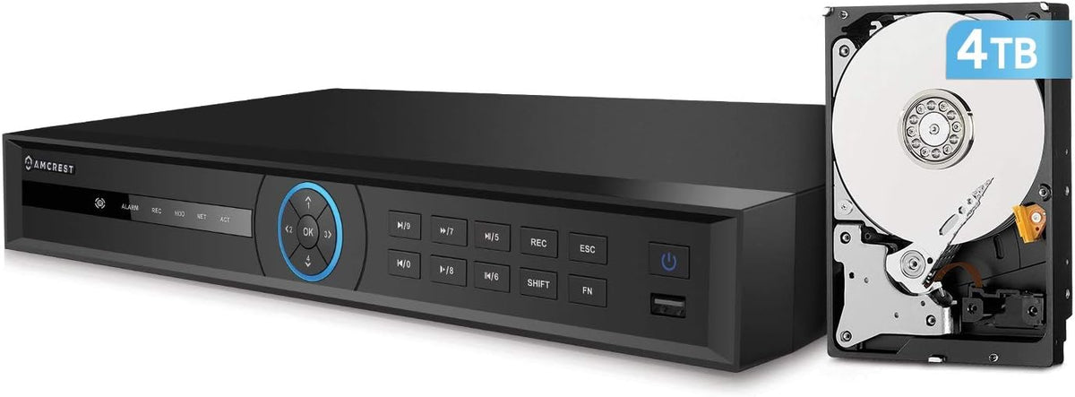 4K Network Video Recorder with 6TB Hard Drive D41708