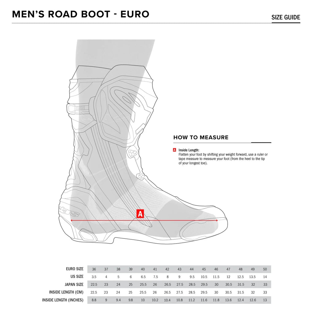 Black/Red Motorcycle Boots D8760