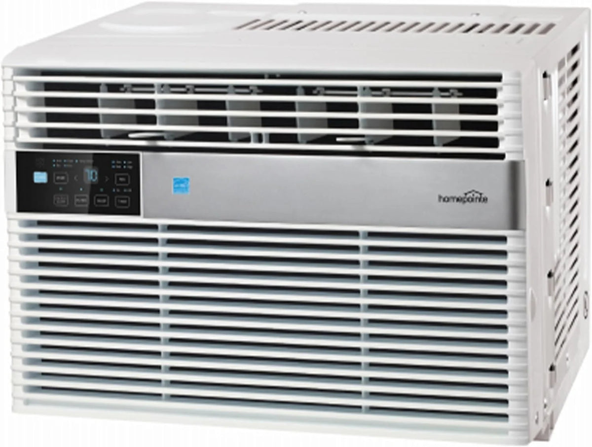 Single Phase Window Air Conditioner Unit with LED Display and Installation Kit, White J870517