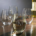 Set of 4 Stemless Wine Glasses X7397