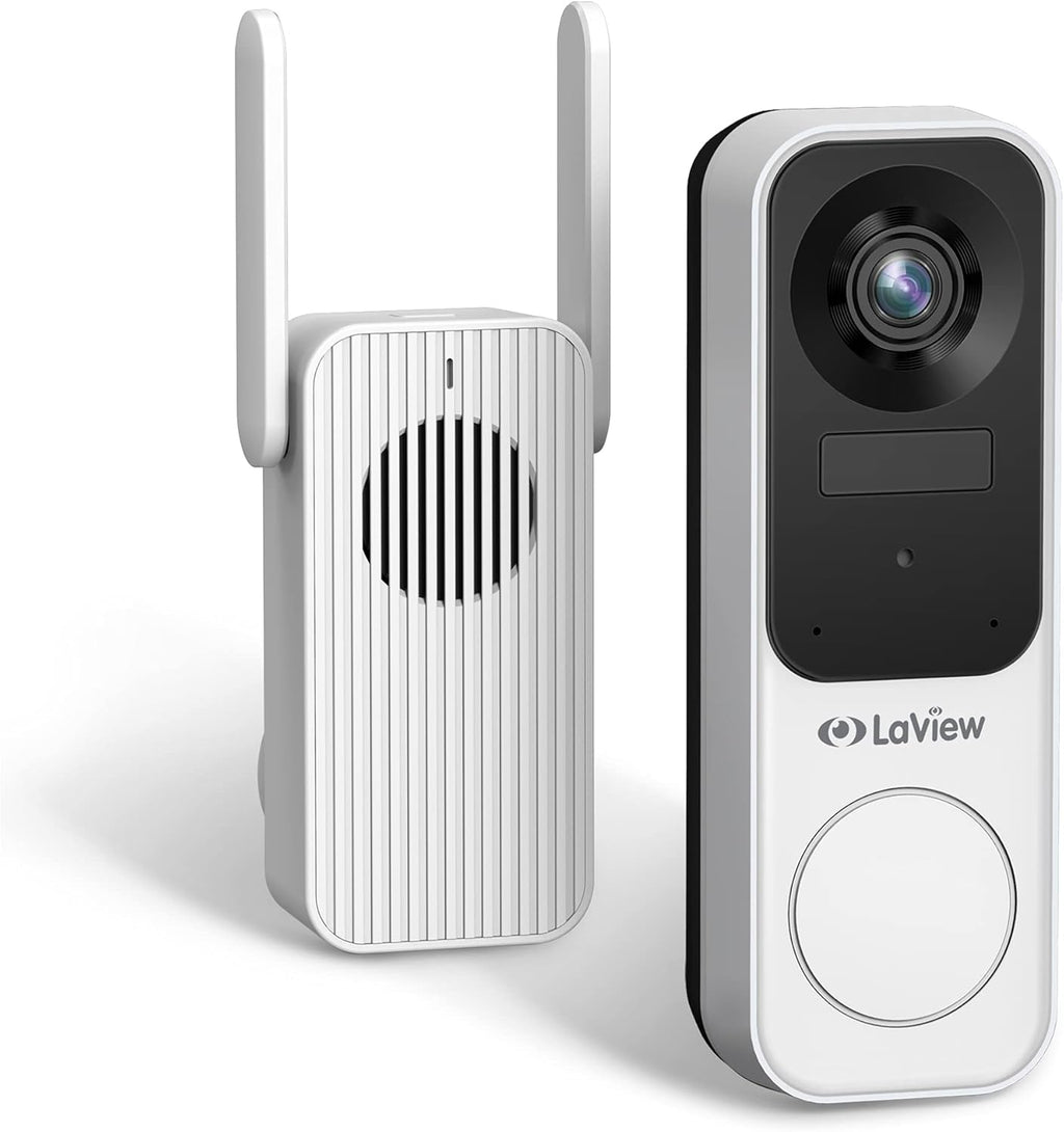 Wireless 2K Doorbell Camera with Base Station, Night Vision, Two-Way Audio E110631