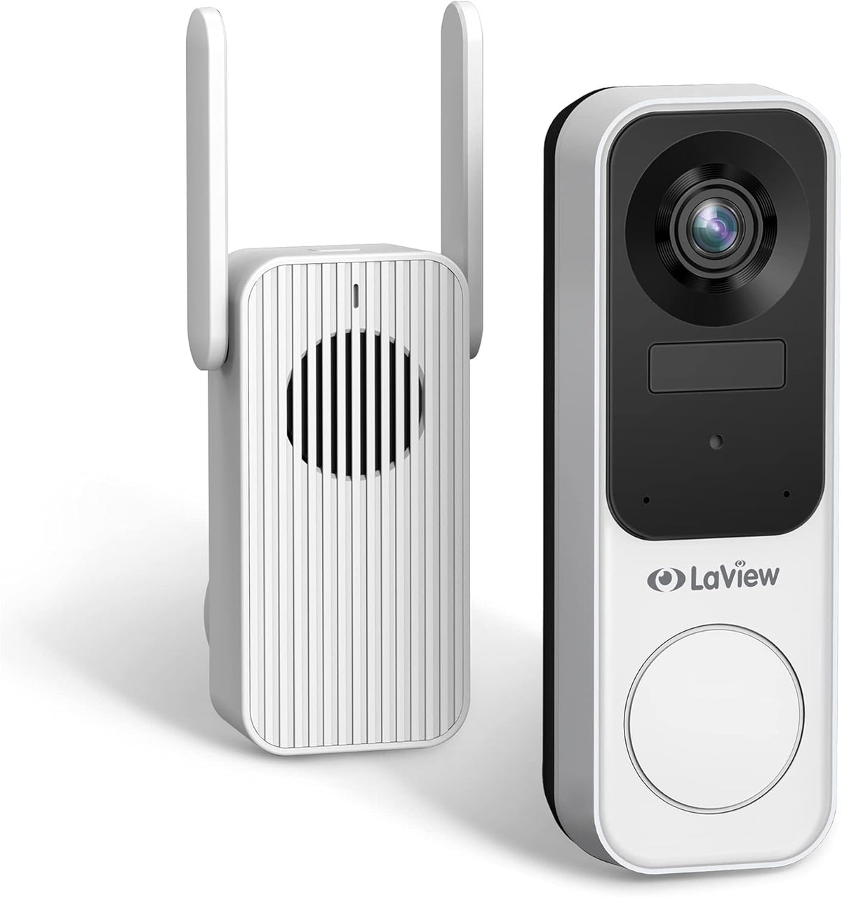 Wireless 2K Doorbell Camera with Base Station, Night Vision, Two-Way Audio E110631