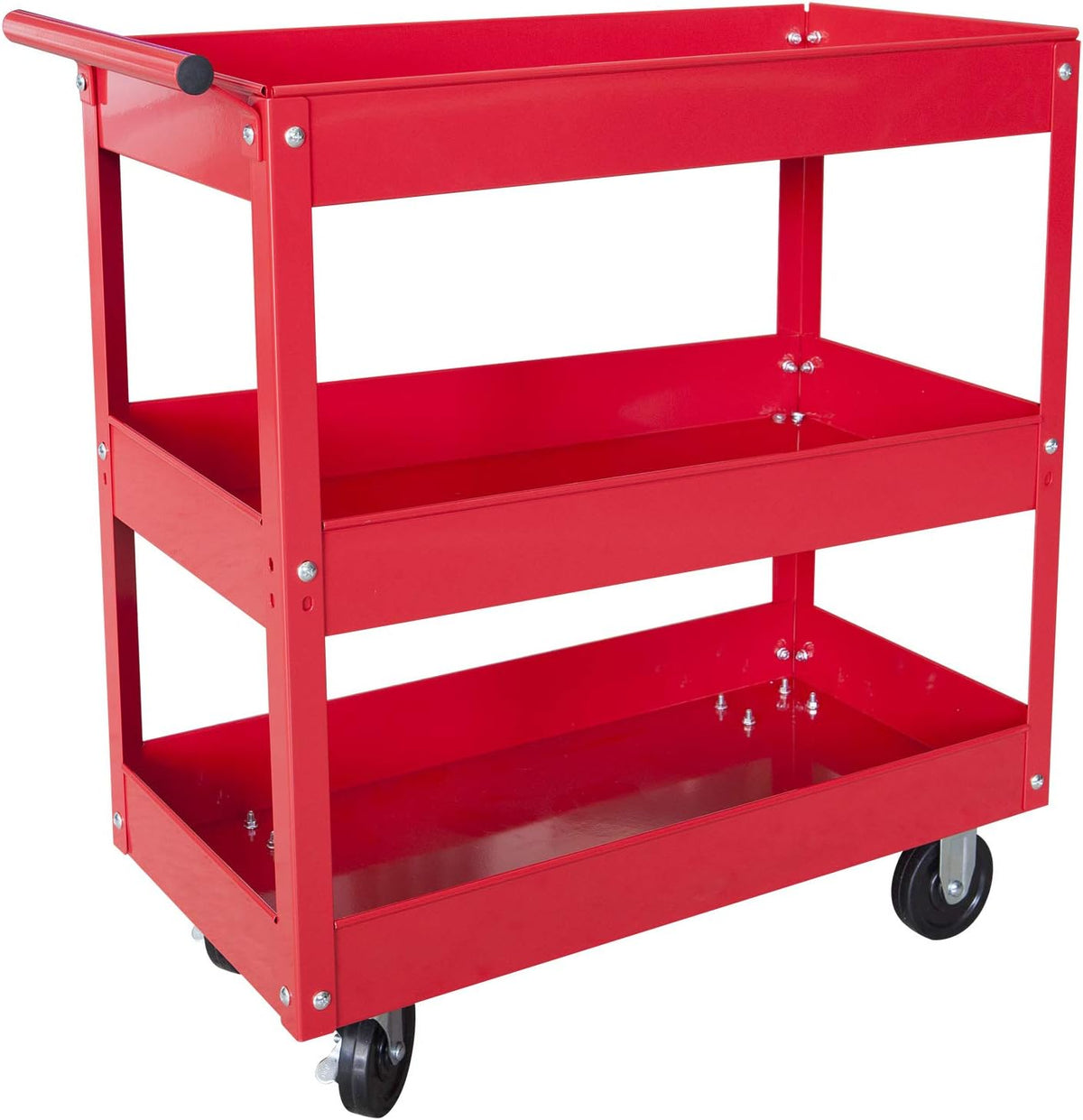 400 LBs Capacity 3 Shelf Steel Utility Cart M727