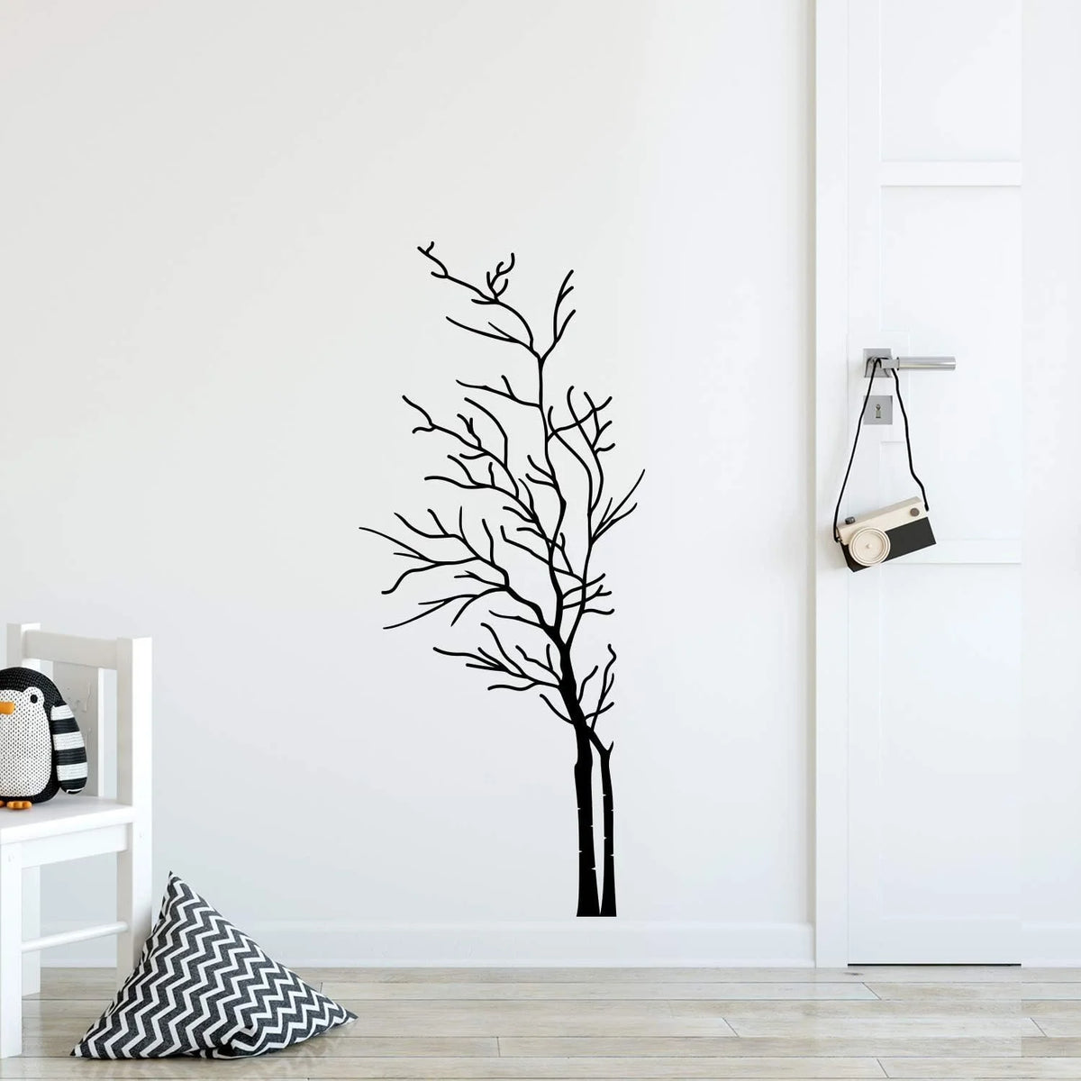 Vinyl Wall Art Decal - Tree - 52" X 22" Minimalist Nature Branches H514
