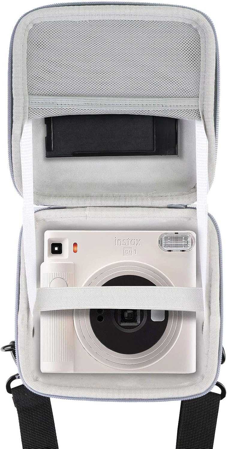 Hard Carrying Case for Fujifilm Instax Square SQ1 Instant Camera (Inside Blue) R4302