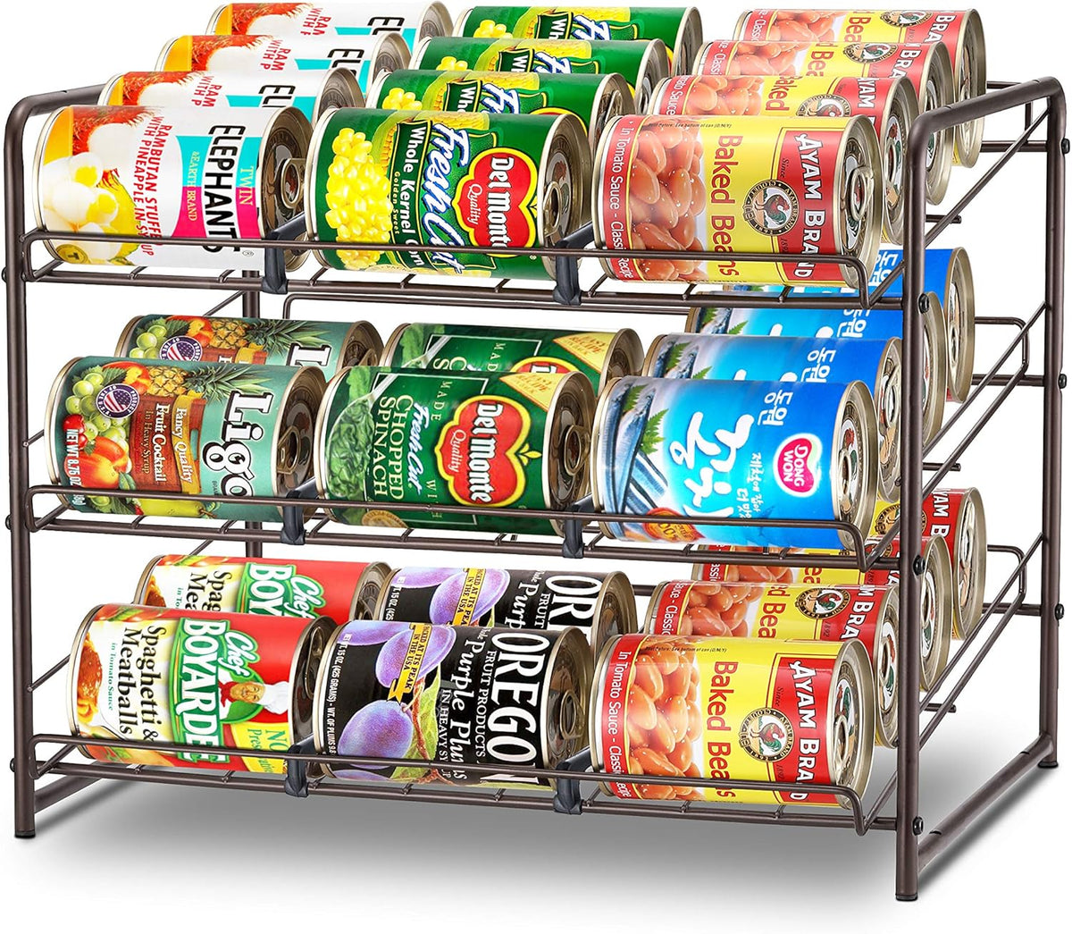 2 Pack Stackable Can Storage Dispenser, Chrome R262419