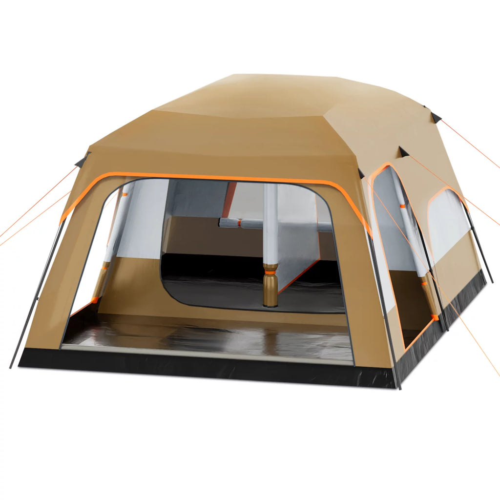 Extra Large 5-8 Person 2 Room 3 Door Waterproof Double Layer Tent R178