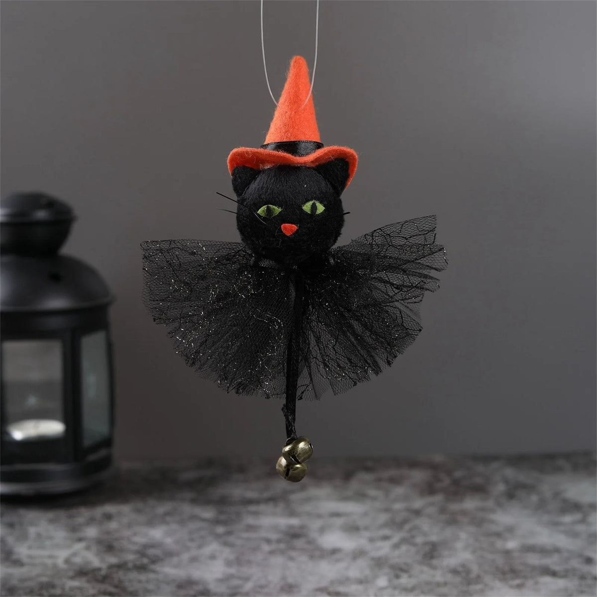Halloween Doll Pumpkin Ghost Cat Charm Doll Scary Witch Doll Q749