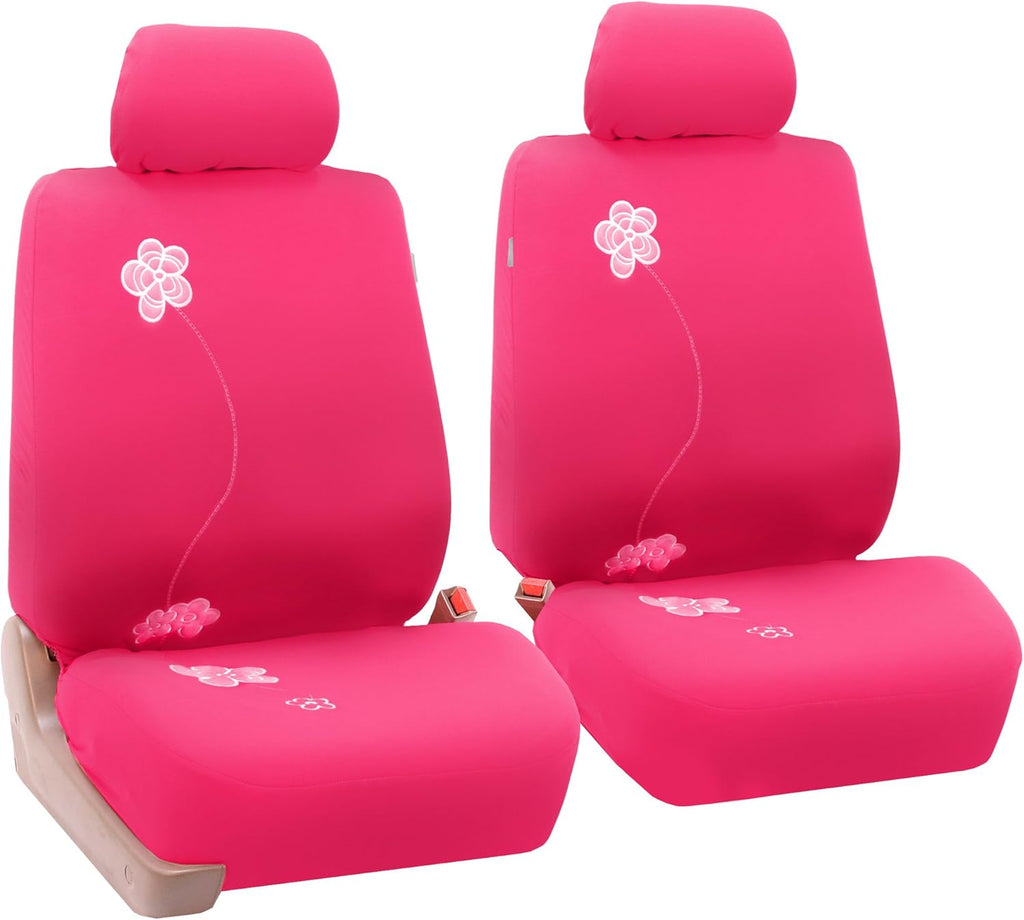 Black Butterfly Embroidery Automotive Seat Covers M9314