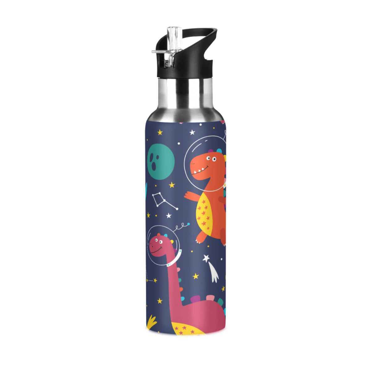 Stainless Steel Insulated Water Bottle with Straw Lid H6944