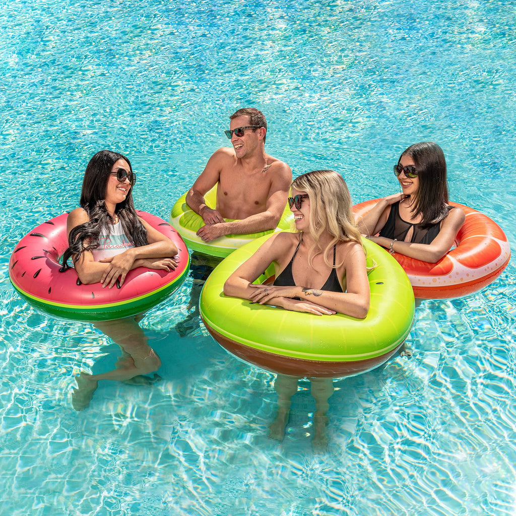 4 Pcs Inflatable Fruit Pool Floats M183529