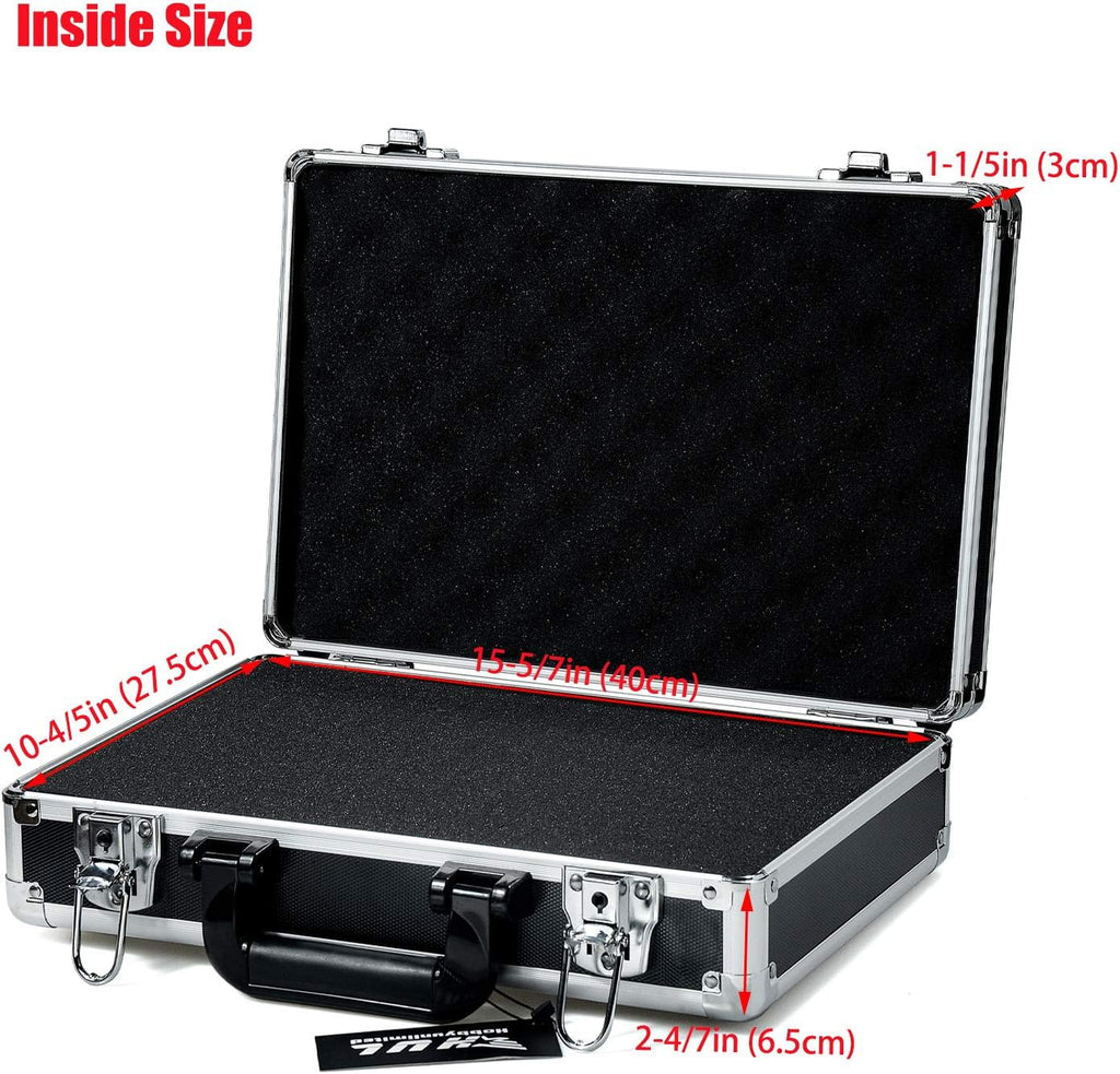 16in Two-Tone Aluminum Case with Pluck Foam Interior, Pack of 2 K851