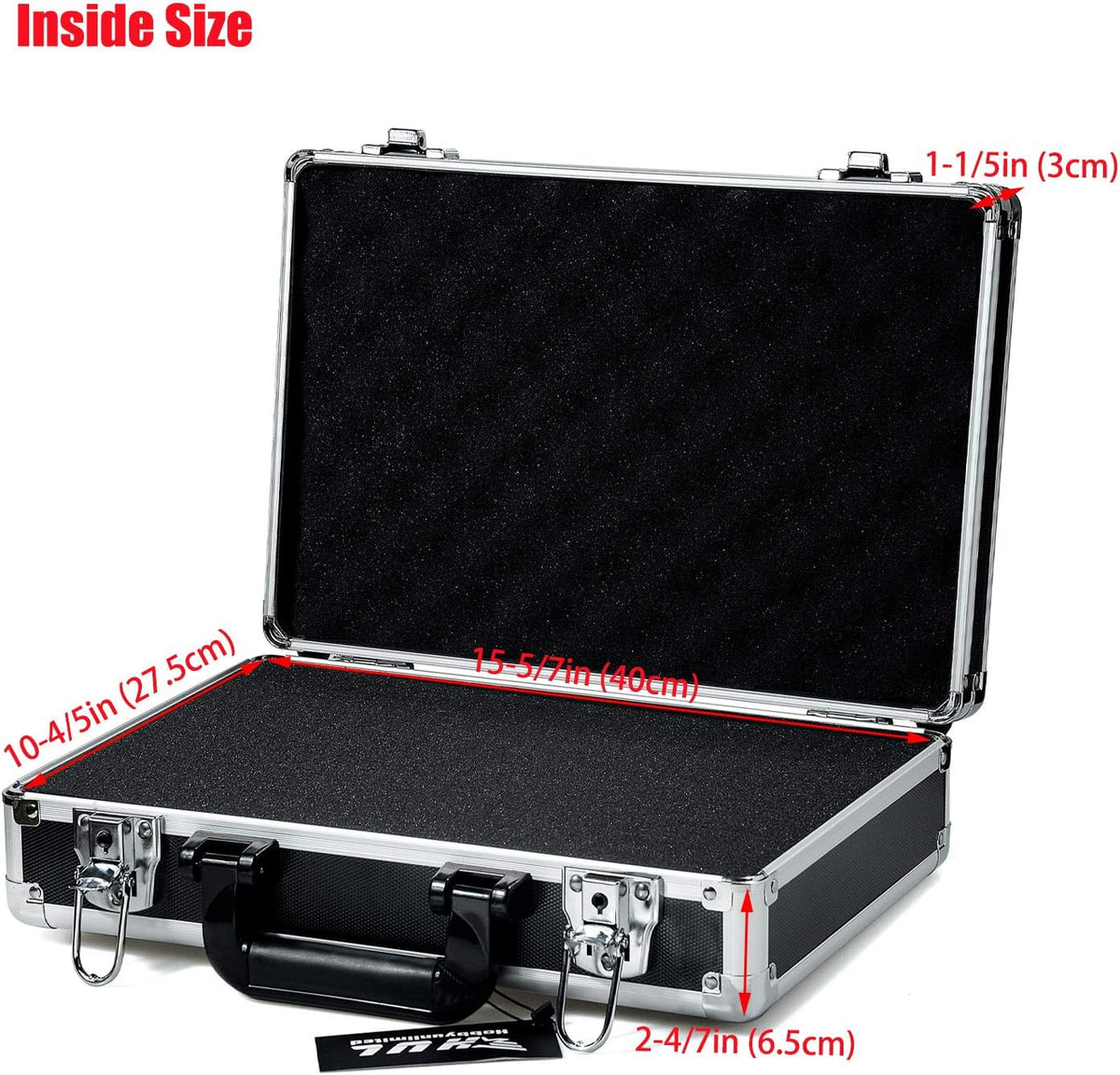 16in Two-Tone Aluminum Case with Pluck Foam Interior, Pack of 2 K851