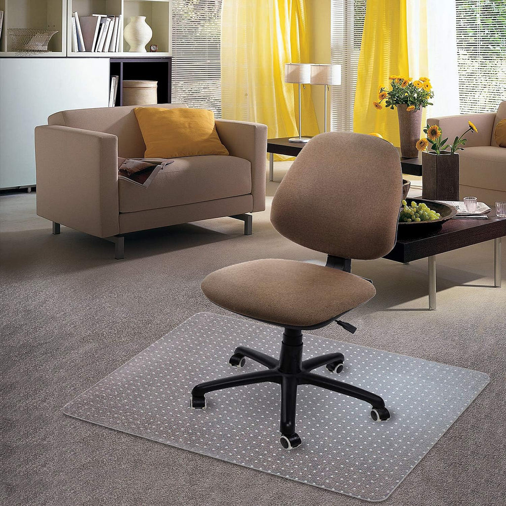 Clear Studded PVC Carpet Chair Mat M41095