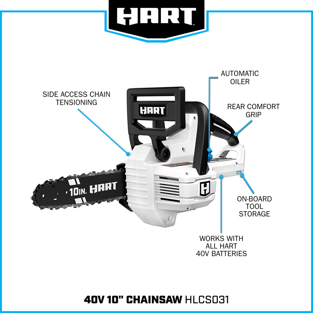 10-Inch Battery-Powered Chainsaw Kit X828