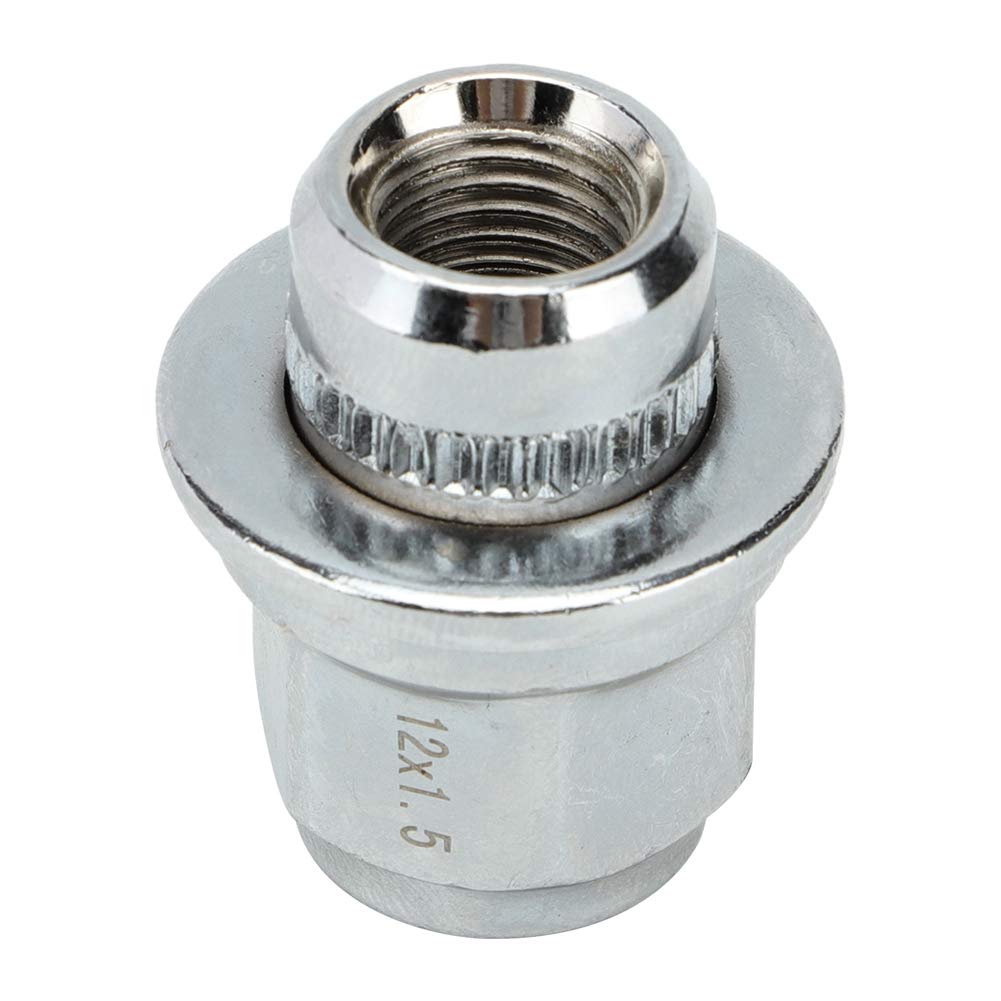 Silver Steel Wheel Nut 20 Pieces Q16477