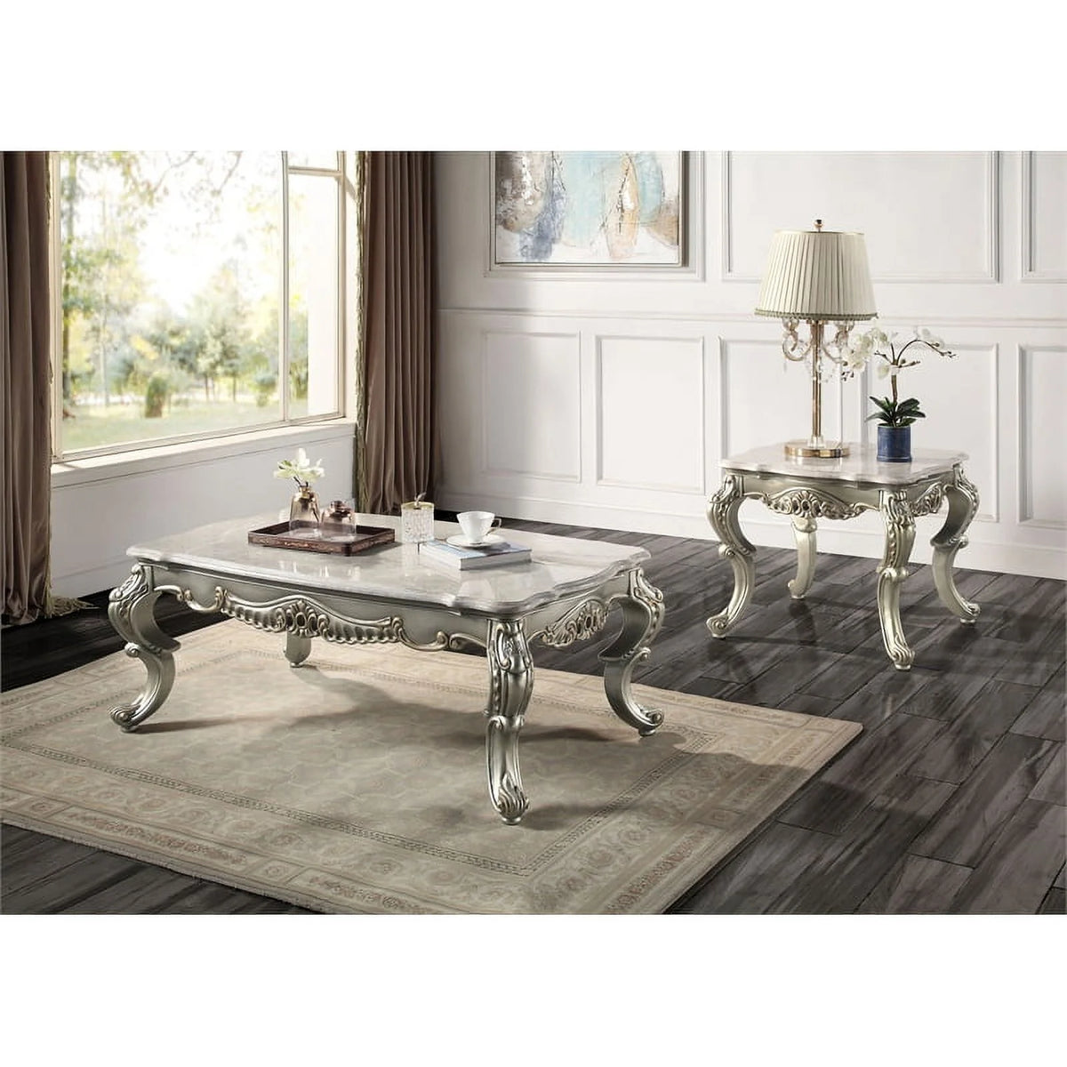 Marble & Wood Coffee Table C268289