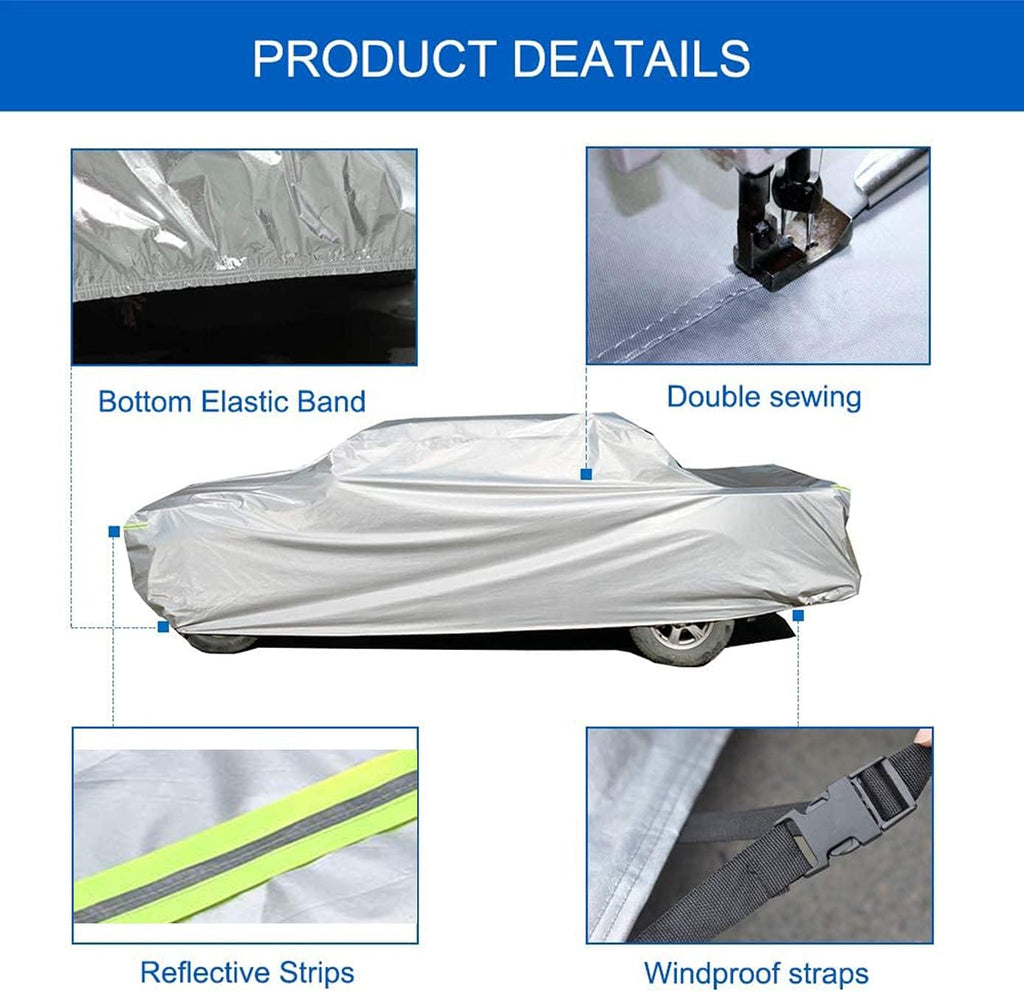 6 Layers Waterproof Car Cover (208 X 78 X 59 inches) A193