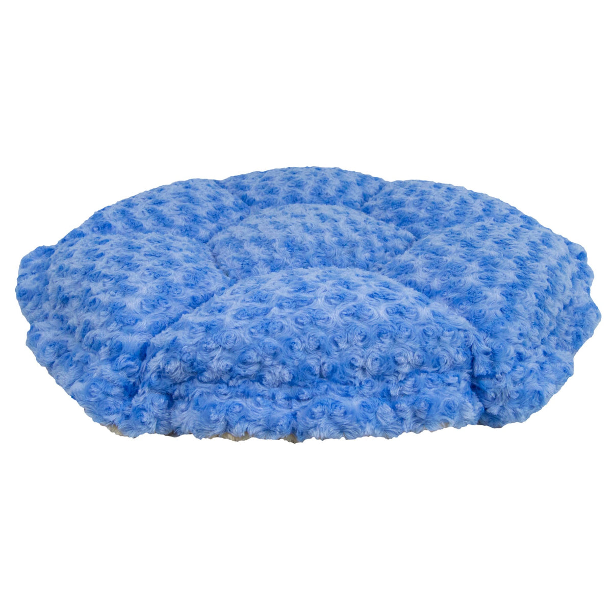 Ultra Plush Camel Rose Blue Sky Deluxe Dog Pet Cuddle Pod Bed, 30 inch x 30 inch E47257
