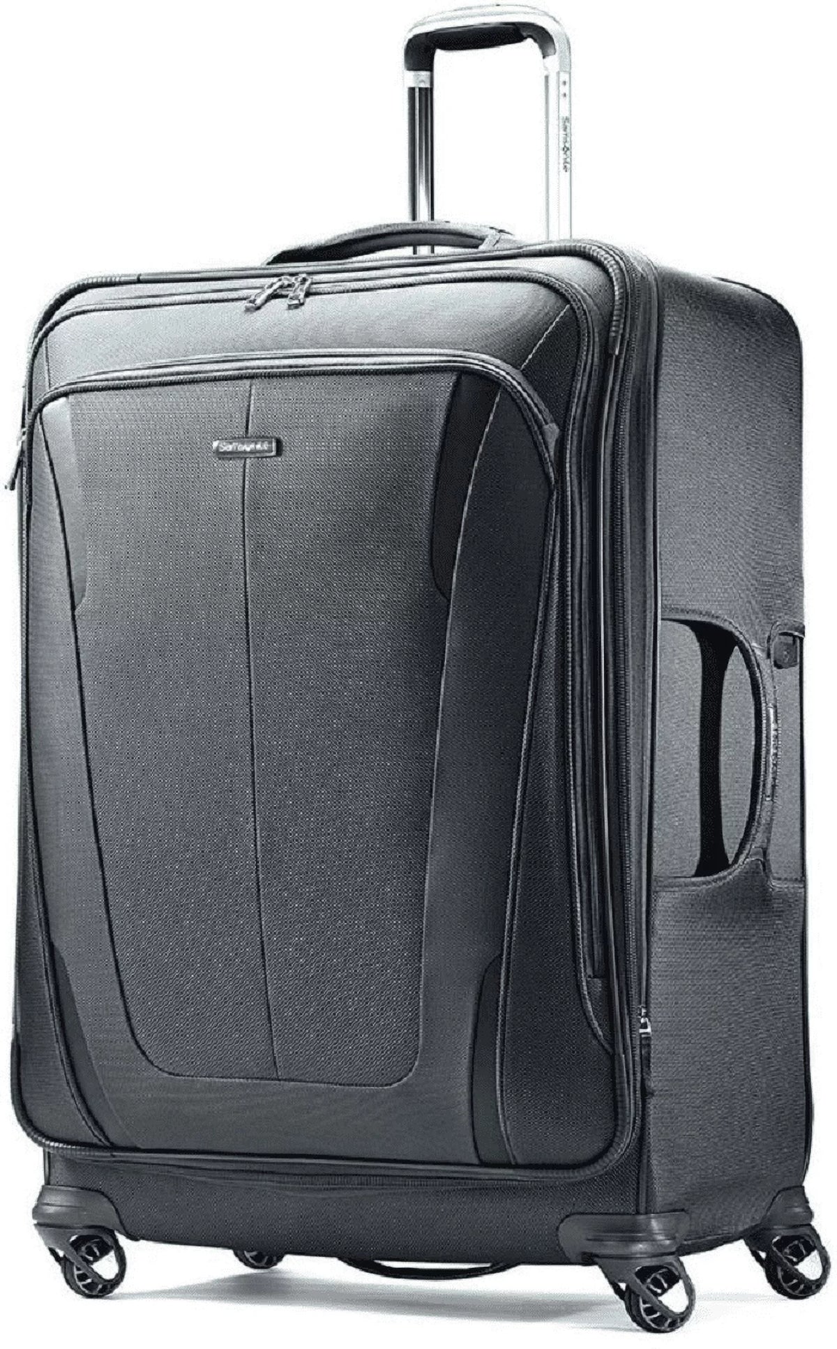 Hardside Spinner Luggage 2 Piece Set Silver O768