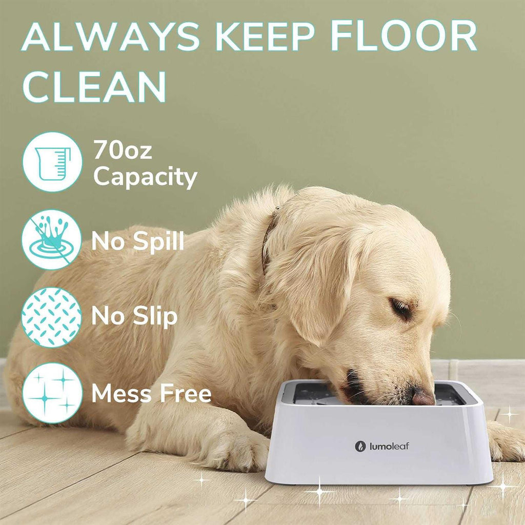 Dog Water Bowl Slow Feeder No Spill K837