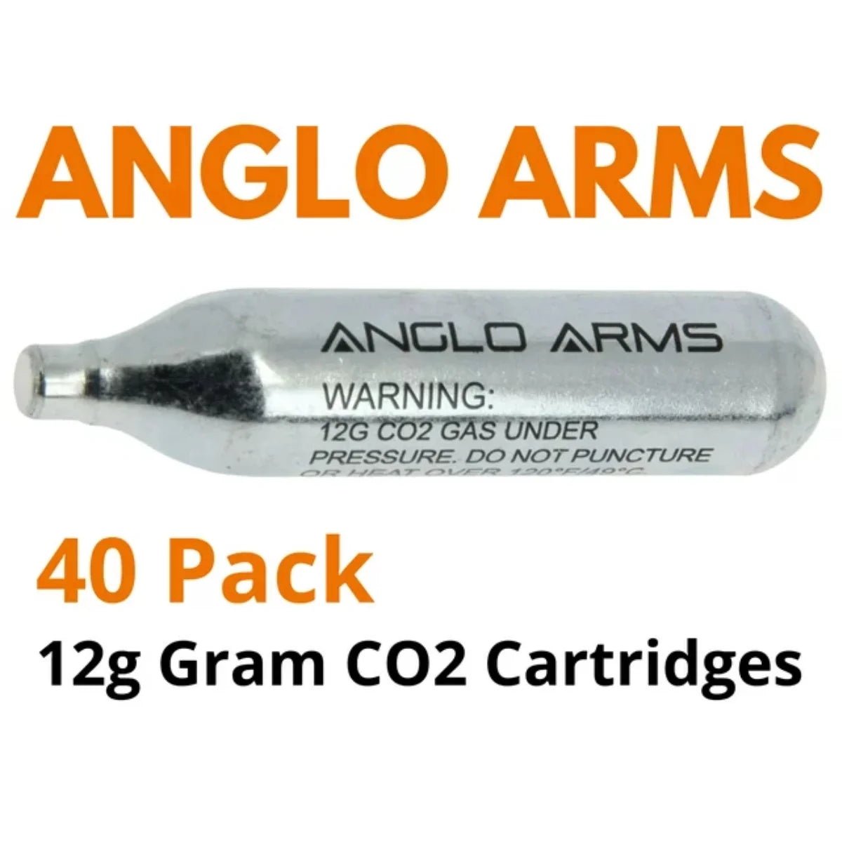 12g Co2 Gas Capsule Airsoft Rifle Pistol Airgun - Pack of 40 F1678