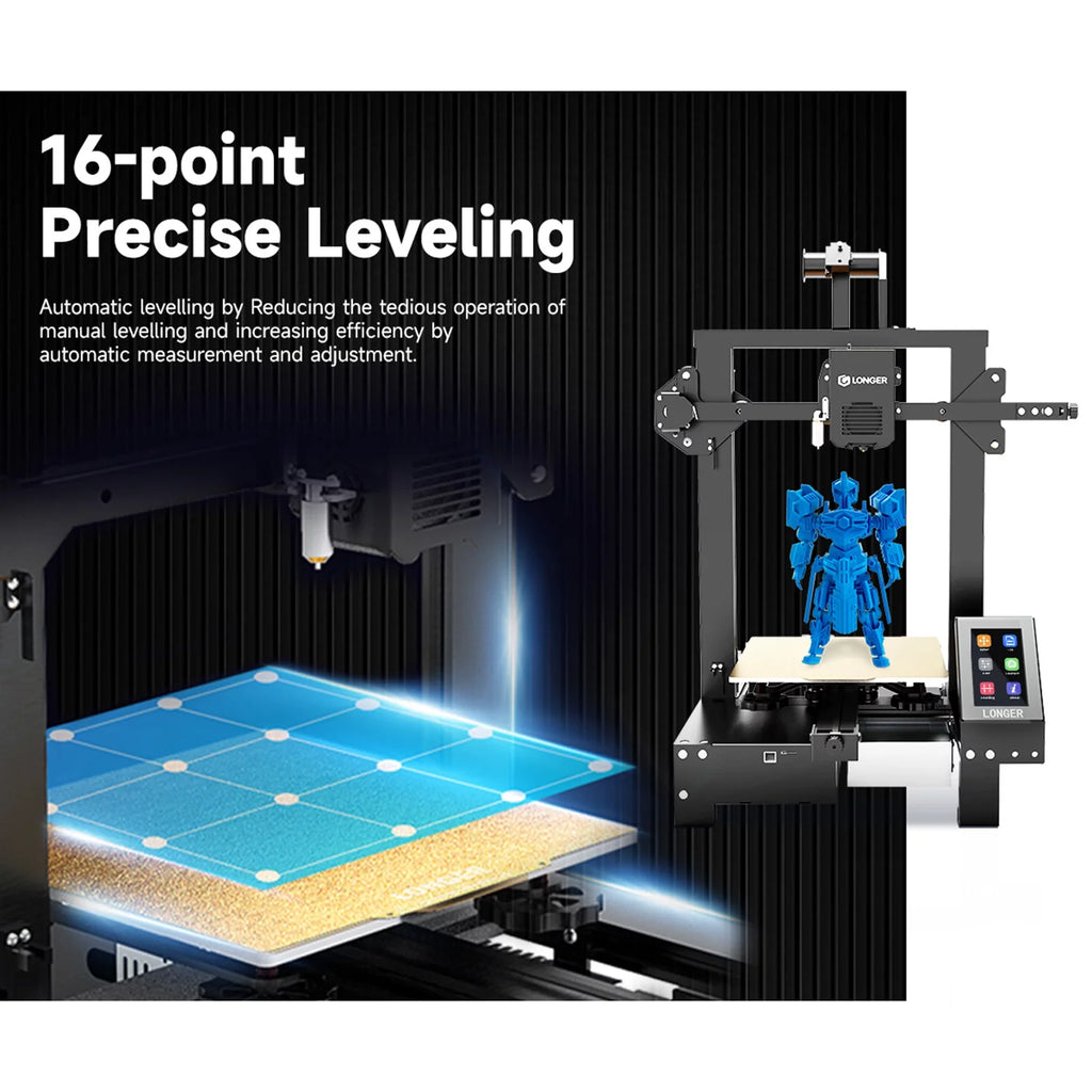 FDM 3D Printer with Dual-gear Extruder PEI Magnetic Platform Auto-Leveling Y3534