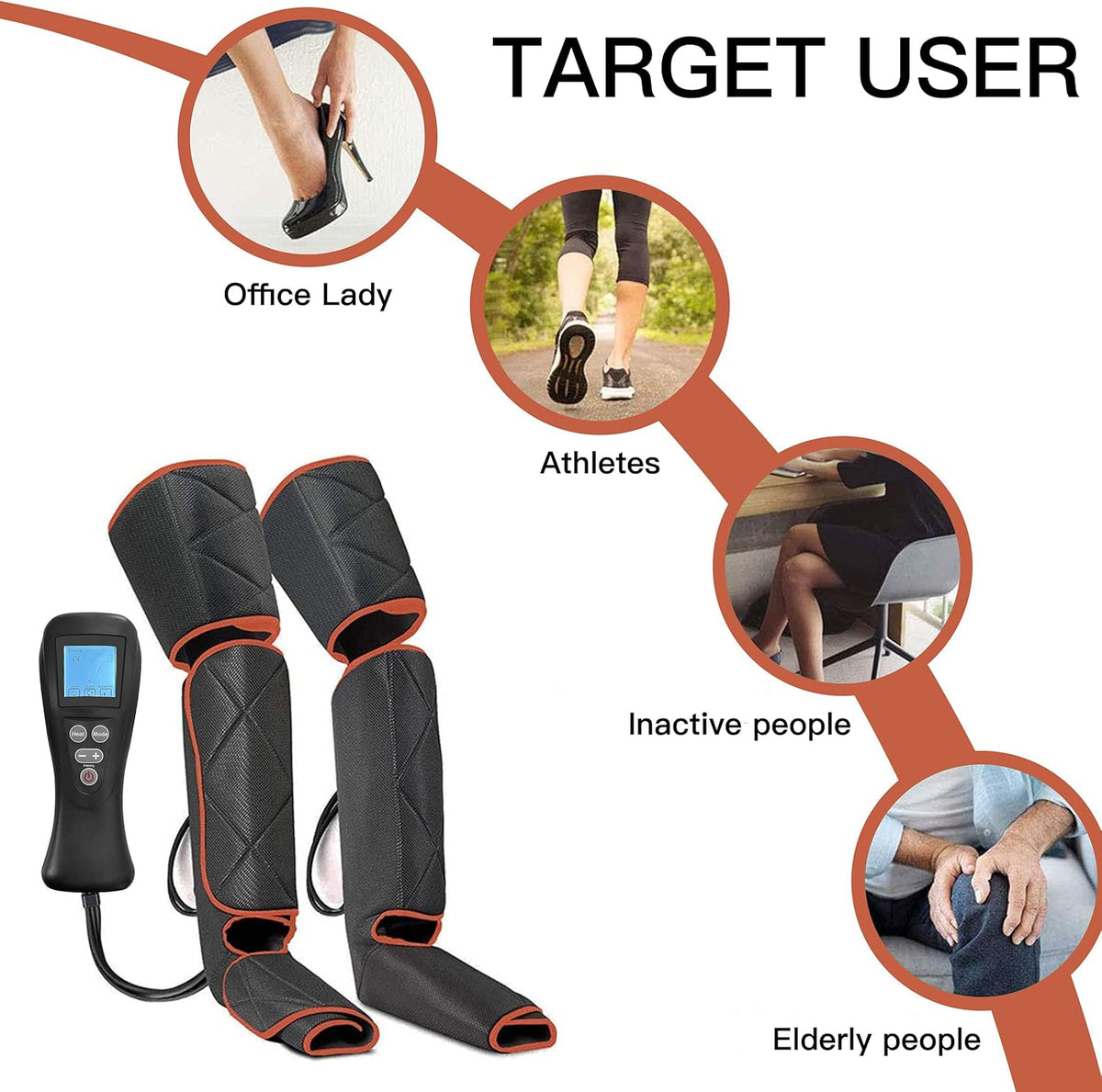 Arms Leg Massager with Heat Function M53057