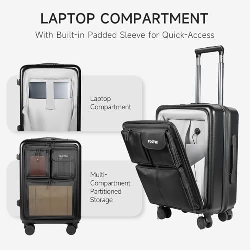 20 Inch Expandable Softside Suitcase with USB Port & TSA Lock Z7010