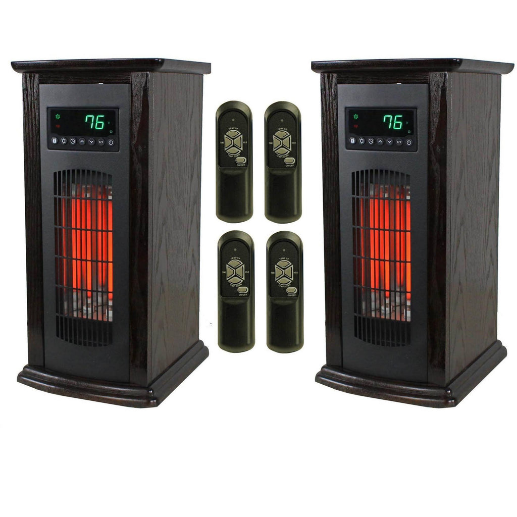 3 Element Electric Infrared Quartz Tower Space Heater W8157